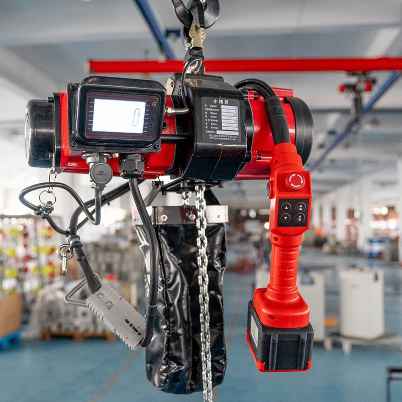 Factory 500-1000kg 30m Aluminum Electric Scaffold Winch Lifting Crane Wire Rope Hoist Crane factory