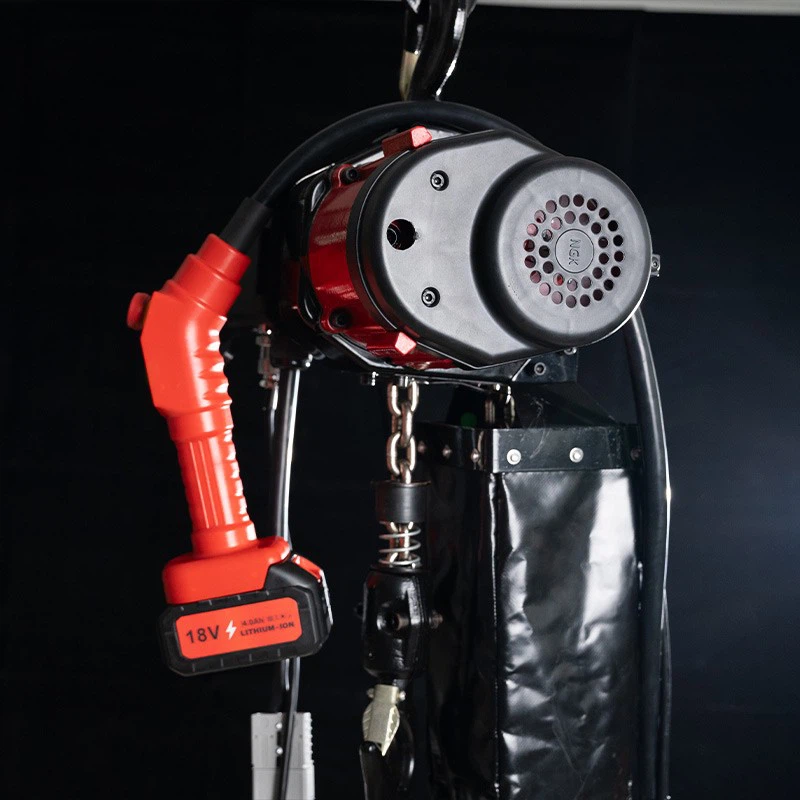Factory 500-1000kg 30m Aluminum Electric Scaffold Winch Lifting Crane Wire Rope Hoist Crane suppliers